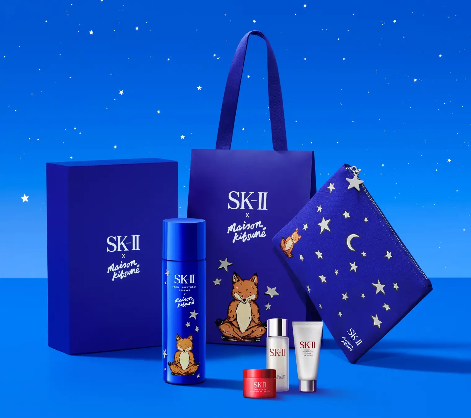 10/20 SK-II フェイシャル トリートメント エッセンス × MAISON KITSUNÉ ホリデー リミテッド エディション コフレ(レッド/ブルー)  | コスメティクスアンドメディカル｜オフィスの毎日を変える｜千代田区｜中央区｜みなとみらい他