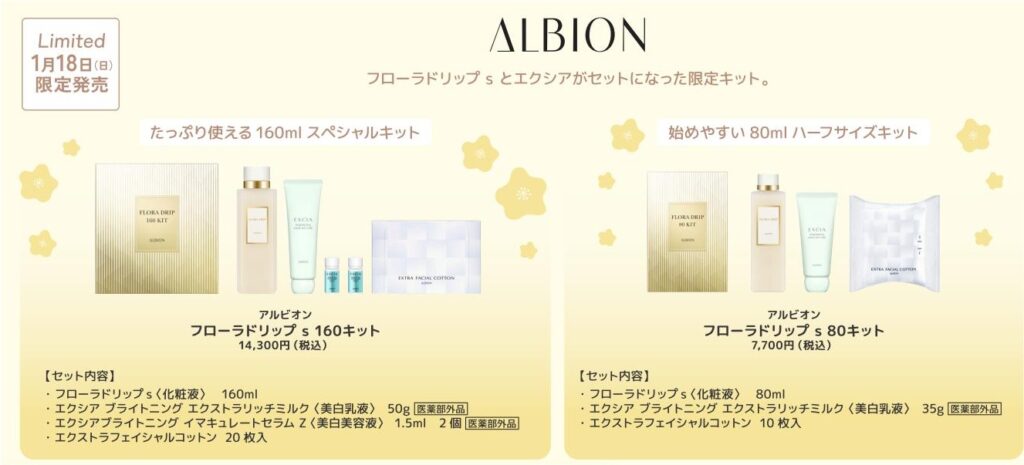 1/18 アルビオン フローラドリップ s160／s80 キット